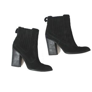 Dolce Vita black suede ankle boots booties